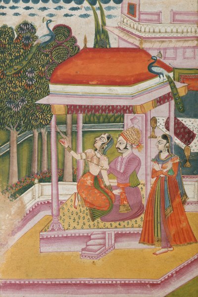 Ramakali Ragini, from a Ragamala, Rajasthan by Indian School